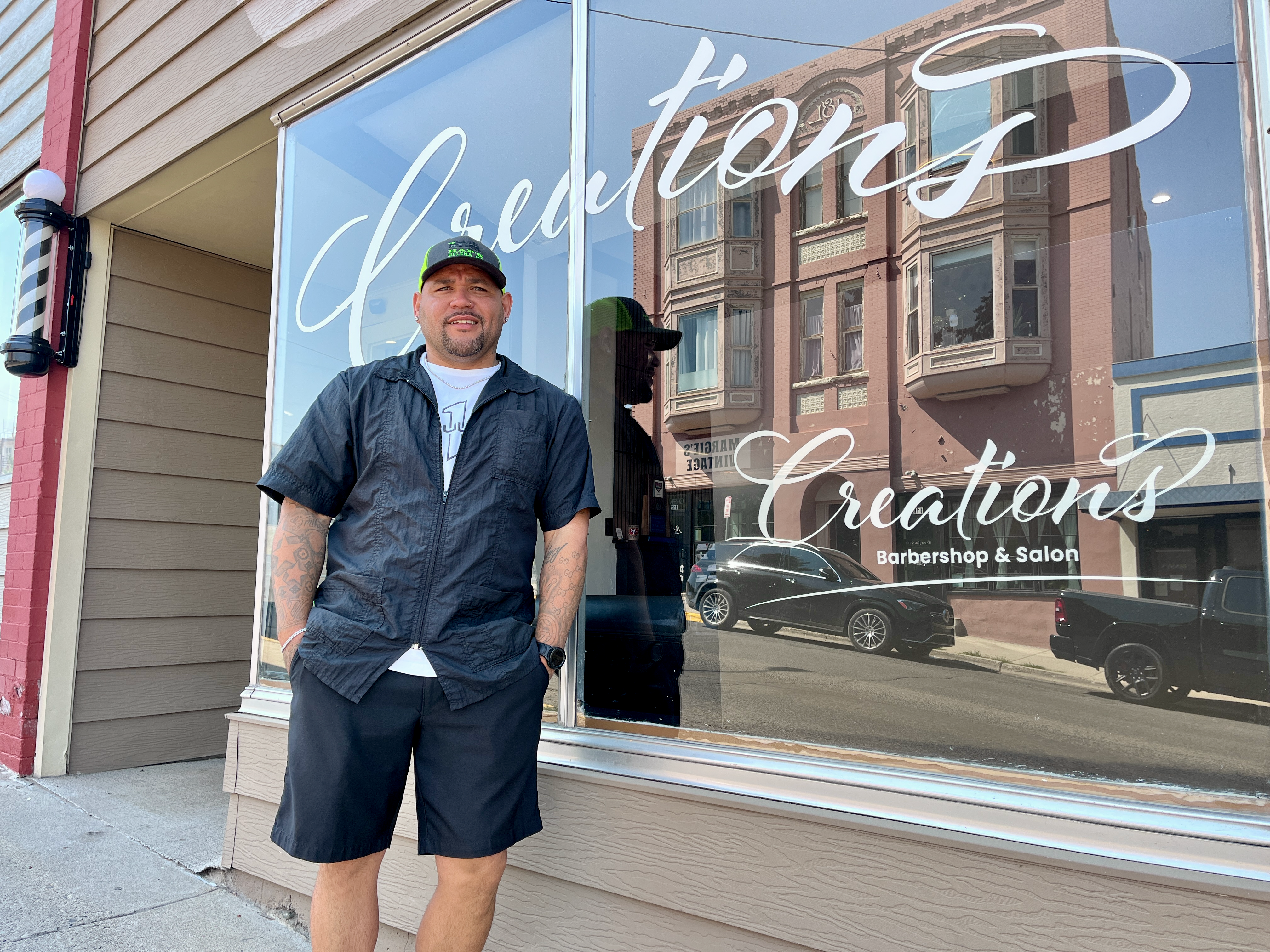 Ty Campbell, owner of Creations Barbershop and Salon