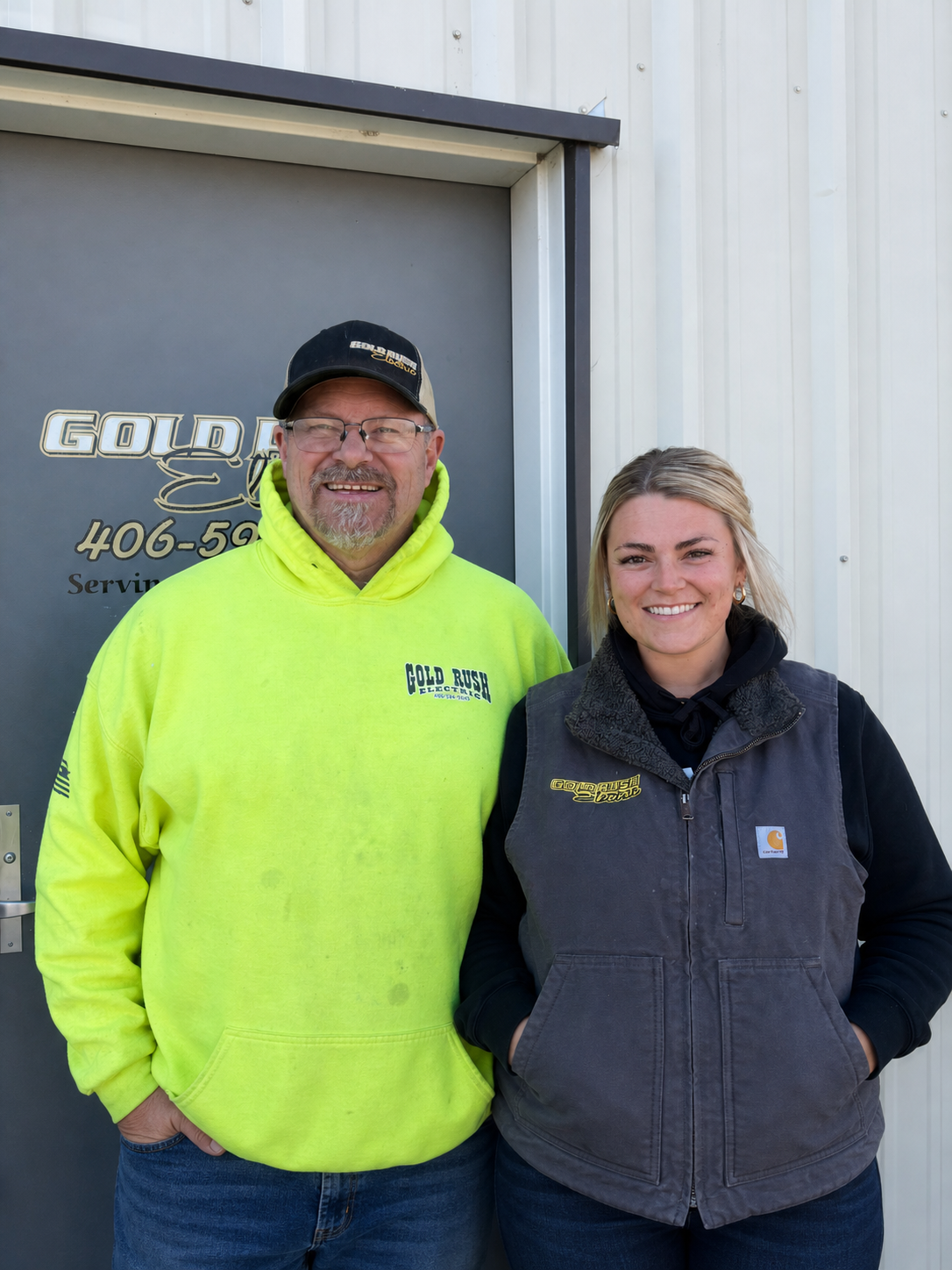 Craig and Shelby Martin, owner of Gold Rush Electric